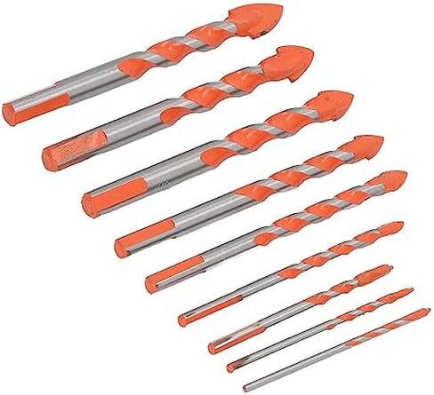 9Pcs Masonry Drill Bits Set Carbide Industrial Strength Carbide Tip in Saudi Arabia