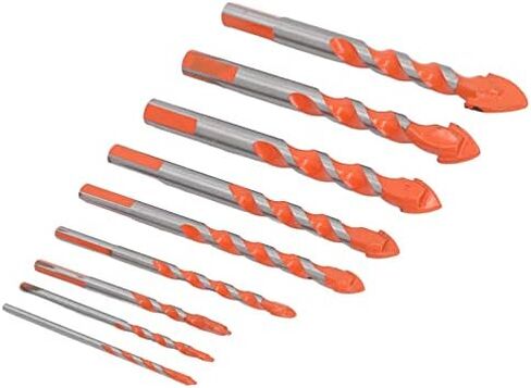 9Pcs Masonry Drill Bits Set Carbide Industrial Strength Carbide Tip in Saudi Arabia