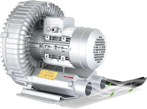 Blower Vortex BLOWER عالية الضغط 250W - مضخة هواء مجدٍ أحادية الطور مع تدفق كبير لتهوية الصرف الصحي ، حوض السمك ، بركة السمك ، مساكن سبيكة الألومنيوم متينة in Kuwait