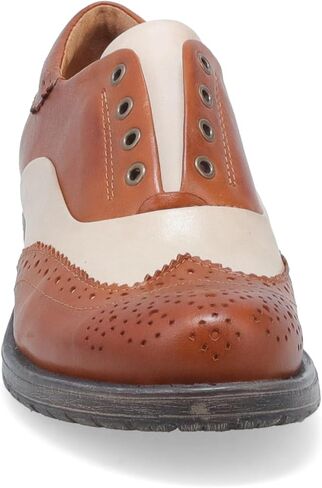 Miz Mooz Peabody Women's Oxfords Brandy/Cream 8.5-9 in Saudi Arabia