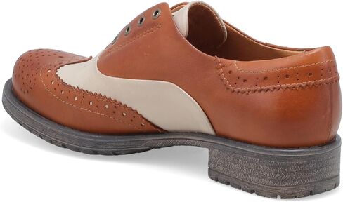 Miz Mooz Peabody Women's Oxfords Brandy/Cream 8.5-9 in Saudi Arabia