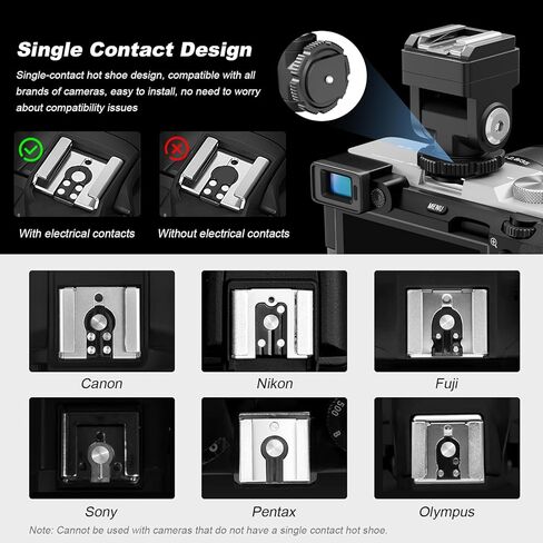 محول حذاء الساخن لصالح Godox IM30 IM20 IM22 MINI Flash ، يرفع ارتفاع الفلاش لتقليل ظل العدسة مع تكبير أو عدسات واسعة الزاوية ، متوافق مع Zeniko ZF04 ZF08 فلاش in Saudi Arabia
