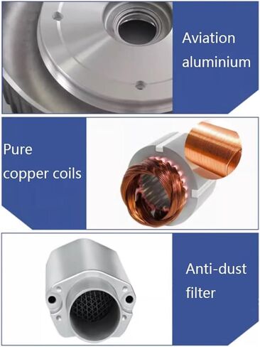 110V Regenerative Blower 0.24HP/0.33HP/0.47HP High-Pressure Vortex for Sewage Aeration & Aquarium Oxygenation - 550W Fish Pond Blower in Kuwait