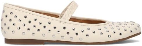 Frye Emma Studded Mary Jane Flats for Women – Leather Slip-On Ballet Flats with Ankle Strap and Metal Stud Detailing in Saudi Arabia