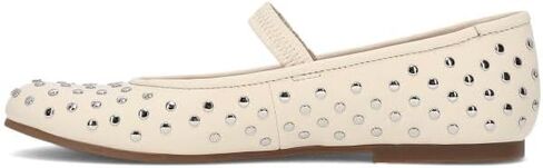 Frye Emma Studded Mary Jane Flats for Women – Leather Slip-On Ballet Flats with Ankle Strap and Metal Stud Detailing in Saudi Arabia