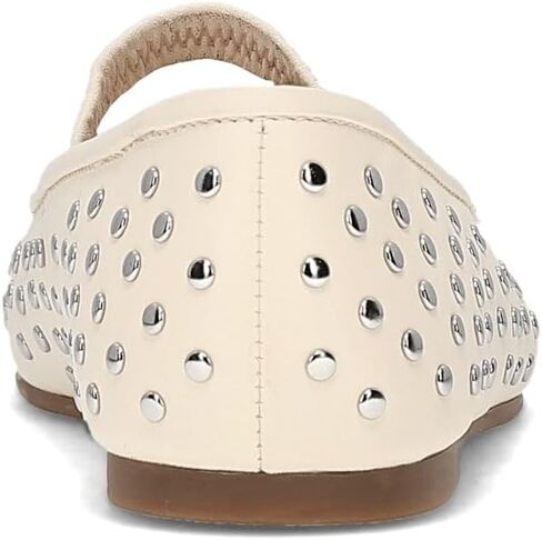 Frye Emma Studded Mary Jane Flats for Women – Leather Slip-On Ballet Flats with Ankle Strap and Metal Stud Detailing in Saudi Arabia