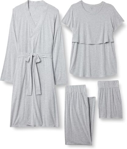 Amazon Essentials Women's Love Modal Ampal Maternity Sleepwear Bundle ، 4 قطعة in Saudi Arabia