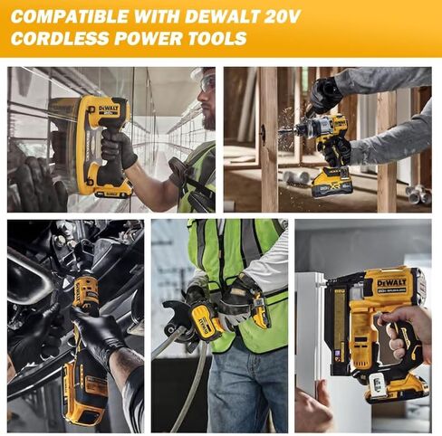 استبدال Kingtianle لبطارية DeWalt 20v Max: 8.0ah Lithium متوافق مع بطارية DeWalt DCB208 DCB200 DCB206 DCB205 أدوات الطاقة اللاسلكية 4 حزمة in Kuwait