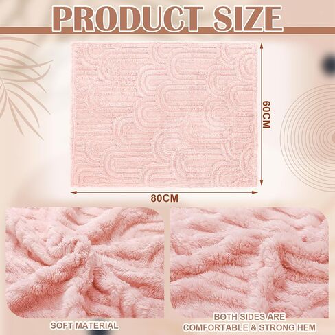 4 Pcs 3D Boho Baby Blanket for Girls Boys Fluffy Baby Blanket Soft Warm Infant Newborn Toddler Receiving Swaddling Blankets Infant Gift, 32" x 24" (Rainbow) in Kuwait