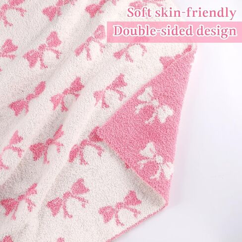30 × 40 بوصة قوس وردي بطانيات طفل ميكروفبور فتيات حديثي الولادة قماط بطانية Coquette Plush Preppy Stuffy لتلقي طفلة الطفل الولادة طفل الأطفال in Saudi Arabia