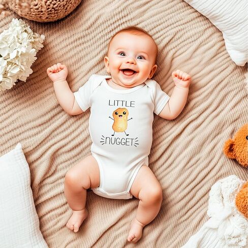 Little Catgget - دجاج ناغيت بيبي بودز - ليل ناجيت - ملابس طفل للجنسين مضحكة in Saudi Arabia