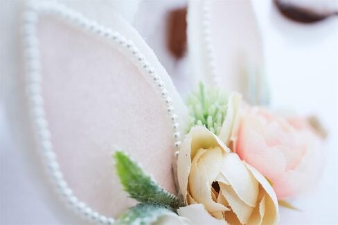 Baby Girl Floral Easter Bunny Nylon Headband Flower Elastic Hairband Bows Wraps For Newborn Infant Toddler Hair Accessories (RTA001) in Saudi Arabia