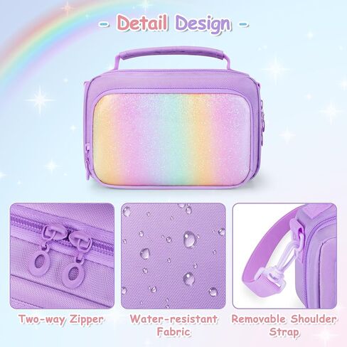 Kids Camera Case Compatible with ESOXOFFOR, Children Digital Carrying Bag | with Pockets for Accessories, Front Binder Organizer Storage Printer Paper, with Detachable Shoulder Strap, Small, Pink in Saudi Arabia