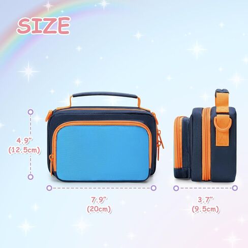 Kids Camera Case Compatible with ESOXOFFOR, Small Children Digital Carrying Bag with Pockets for Accessories, Front Binder Organizer Storage Printer Paper, with Detachable Shoulder Strap, Blue in Saudi Arabia