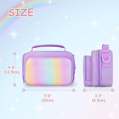 Kids Camera Case Compatible with ESOXOFFOR, Children Digital Carrying Bag | with Pockets for Accessories, Front Binder Organizer Storage Printer Paper, with Detachable Shoulder Strap, Small, Pink in Saudi Arabia