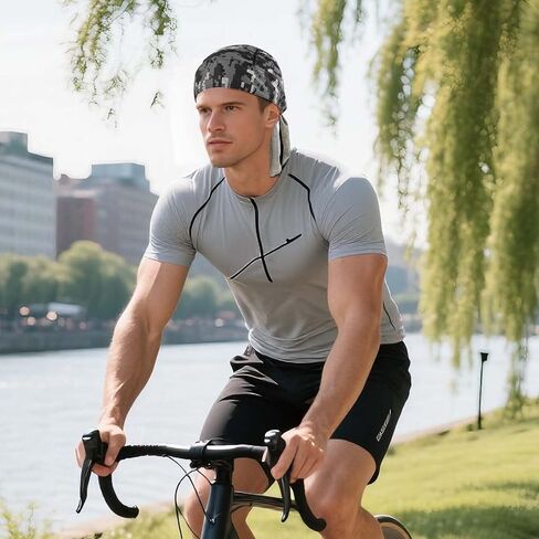 DOCILA 3 Pcs Do Rags for Men Skull Cap Bandana Hat Breathable Helmet Linner Beanie in Kuwait