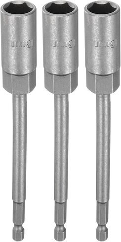 Harfington 3pcs Nut Driver Drill Bit 5.5mm Metric Impact Socket 1/4 "Hex Shank 6" (150mm) Extra Long Cof Point in Saudi Arabia