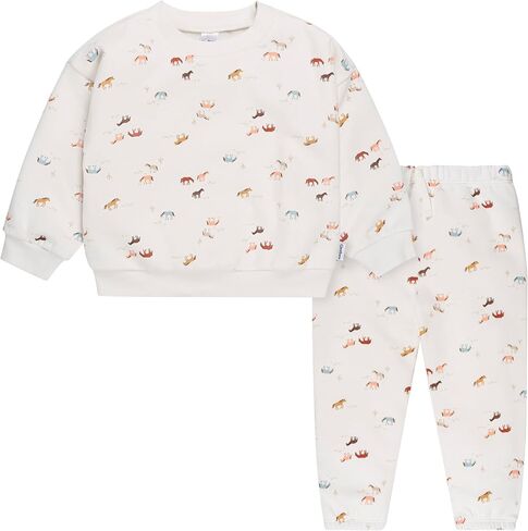 Gerber baby-girls 2-piece Fleece Sweatshirt and Jogger Set in Saudi Arabia