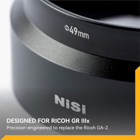 NiSi - 49mm Lens Adapter for Ricoh GR III – Aluminum Alloy Lens Accessories - Compatible with Circular Filter and 49mm Thread Accessory & Replaces Ricoh GA-1 for Enhanced Camera Photography Experience | Compatible with Circular Filter and 49mm Thread Acce in Saudi Arabia