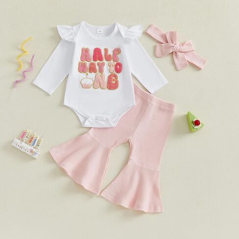 نصف عيد ميلاد الزي الطفلة في منتصف الطريق إلى واحد تطريز رومبير السراويل in Kuwait