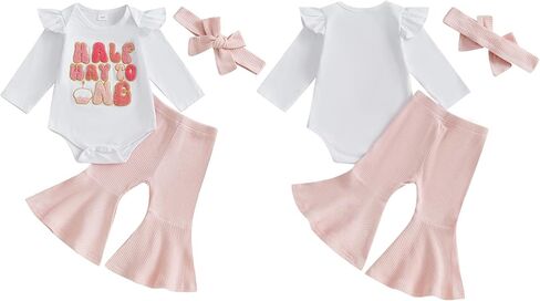 نصف عيد ميلاد الزي الطفلة في منتصف الطريق إلى واحد تطريز رومبير السراويل in Kuwait