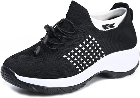 Comfort Wear Orthowear Shoes for Women, Women's Comfortable Casual Ladies Athletic Shoe Non Slip Thick Bottom in Saudi Arabia