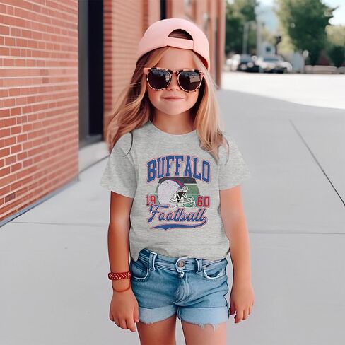 قميص كرة قدم صغير لأولاد الفتاة الأمريكية كرة القدم الأمريكية Tshirt Team Sports Fans Loving Wovits Kids Day Tops Tops in Saudi Arabia