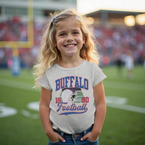 قميص كرة قدم صغير لأولاد الفتاة الأمريكية كرة القدم الأمريكية Tshirt Team Sports Fans Loving Wovits Kids Day Tops Tops in Saudi Arabia