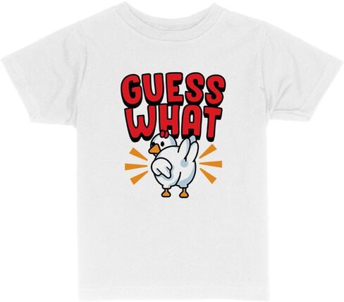 Guess What Chicken Butt Toddler Kids T-Shirt in Saudi Arabia