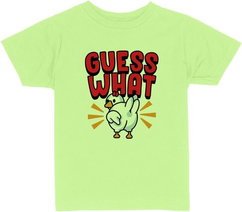 Guess What Chicken Butt Toddler Kids T-Shirt in Saudi Arabia