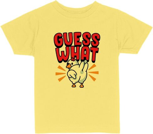 Guess What Chicken Butt Toddler Kids T-Shirt in Saudi Arabia