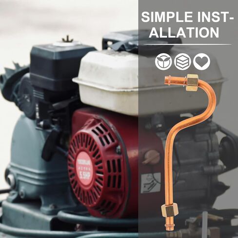 GLEAVI Air Compressor Exhaust Tube Replacement 3/8 Air Compressor Line Kit Aluminum High Pressure Pump Head Connecting Pipes Air Compressor Replacement Parts in Saudi Arabia