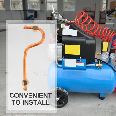 GLEAVI Air Compressor Exhaust Tube Replacement 3/8 Air Compressor Line Kit Aluminum High Pressure Pump Head Connecting Pipes Air Compressor Replacement Parts in Saudi Arabia
