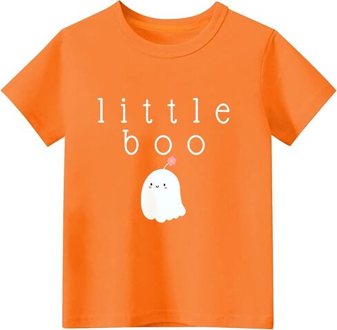 Toddler Girls Halloween Shirt Cute Ghost B00 Tshirt Kids Outfits Short Sleeve Tees Tops 2-7Years in Kuwait