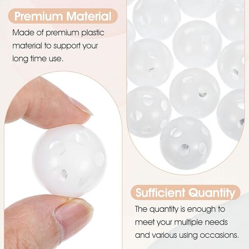 30 Pcs Rattle Balls Inserts Rattle Toys, Rattles Box Repair Doll Noise Maker Insert Toy for Animal Puppet Doll, Rattles and Plush Rings Baby Pet Toy (24 mm) in Kuwait