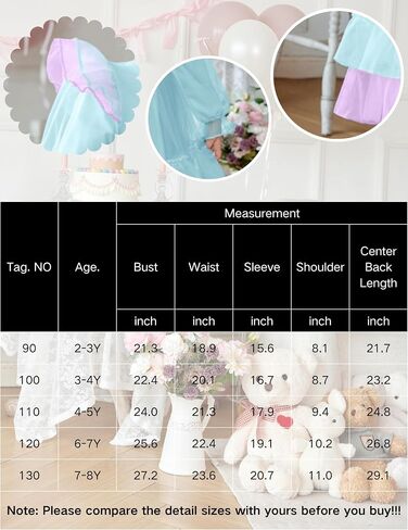 Arshiner Toddler Girls Tiered Tutu Dress Fall Formal Party Birthday Princess Long Sleeve Tulle Dresses in Saudi Arabia