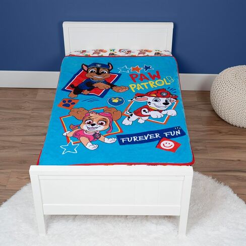 Paw Paw Patrol Musical Warm ، Plush ، بطانية تلعب عبارات ممتعة من العرض - مريحة ومريحة لطفلك ، الأزرق in Saudi Arabia