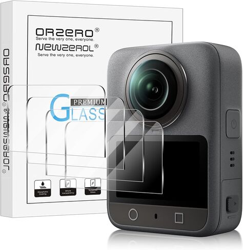 حماة شاشة الكاميرا (4 حزمة) متوافقة مع ملحقات DJI Osmo 360 ، واقي De Pantalla Glass 9H عالية الوضوح خالية من الفقاعات المضادة للخلع in Kuwait