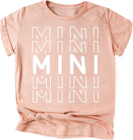 Olive Loves Apple Mommy & Me Outfit Matching Stacked Letters Shirts in Saudi Arabia
