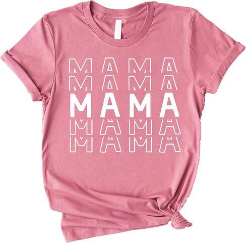 Olive Loves Apple Mommy & Me Outfit Matching Stacked Letters Shirts in Saudi Arabia