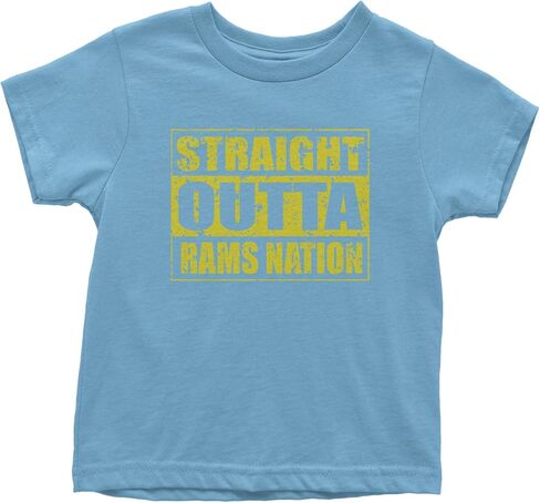 Straight Outta Rams Nation Toddler T-Shirt, Soft Cotton in Saudi Arabia
