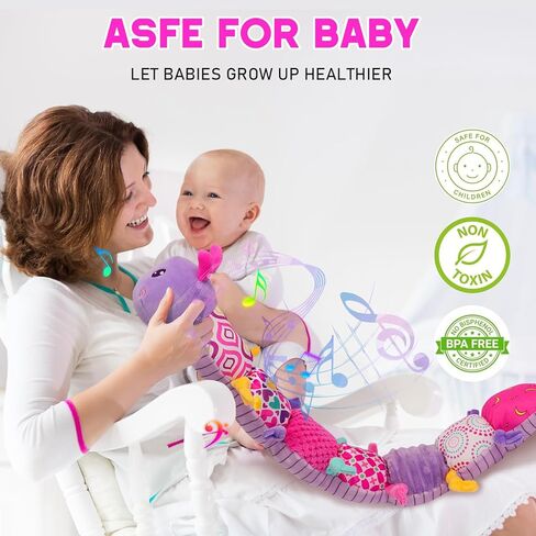 ألعاب Baby Girls من 0 إلى 6 أشهر ألعاب حيوانية محشوة من 0-6 6-12 شهرًا وزوج من الرسغ | طفل كاتربيلر البطن الوقت لعبة | لعبة الأطفال حديثي الولادة الحسية لمدة 1 عامين الفتيات البالغين من العمر. in Kuwait