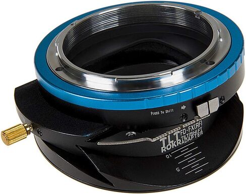 Fotodiox Pro TLT ROKR - Tilt/Shift Lens Mount Adapter Compatible with Canon FD & FL 35mm SLR Lenses to Fujifilm Fuji X-Series Mirrorless Camera Body in Saudi Arabia