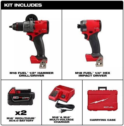 3697-22 M18 للوقود 18V 2-TOLL COMBO KIT DRIVER SHARCH & IMPACT in Kuwait