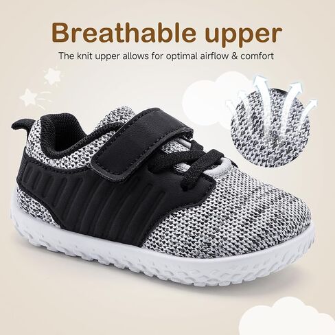 HIITAVE ​Toddler Sneakers Lightweight Boys Girls Barefoot Shoes for Walking Running Tennis Playing in Saudi Arabia