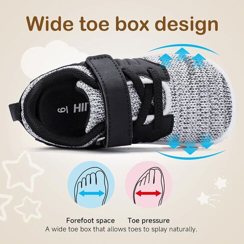 HIITAVE ​Toddler Sneakers Lightweight Boys Girls Barefoot Shoes for Walking Running Tennis Playing in Saudi Arabia