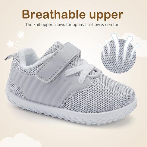 HIITAVE ​Toddler Sneakers Lightweight Boys Girls Barefoot Shoes for Walking Running Tennis Playing in Kuwait