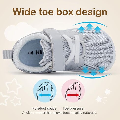 HIITAVE ​Toddler Sneakers Lightweight Boys Girls Barefoot Shoes for Walking Running Tennis Playing in Kuwait