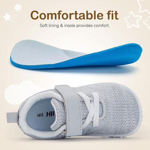 HIITAVE ​Toddler Sneakers Lightweight Boys Girls Barefoot Shoes for Walking Running Tennis Playing in Kuwait