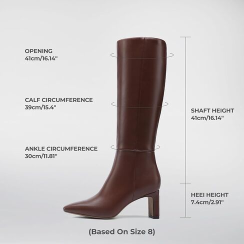 DREAM PAIRS Knee High Boots Women Chunky Block Heel Square Toe Side Zipper Tall Boots for Women in Saudi Arabia